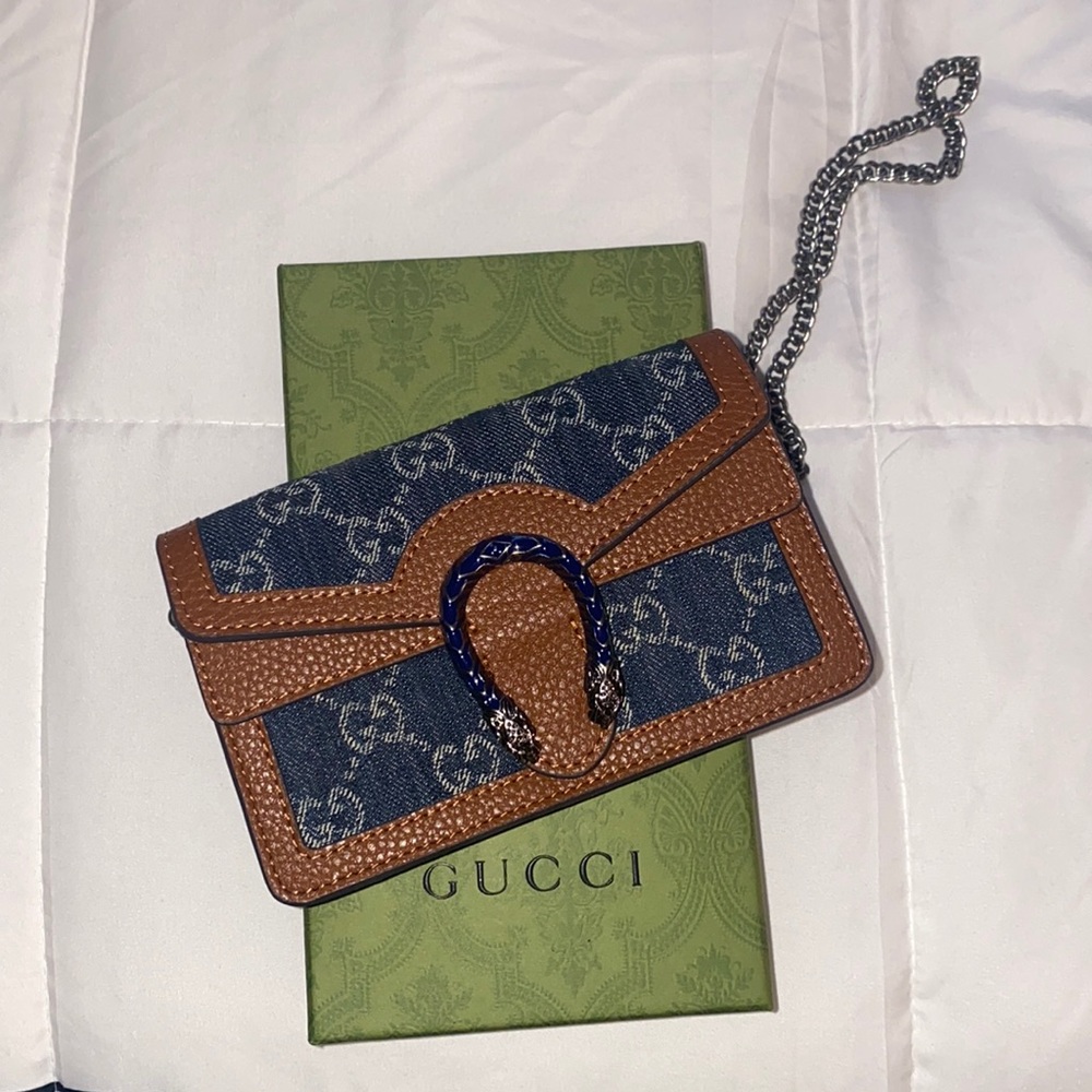 EXCLUSIVE GUCCI Denim Clutch